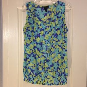 Curvy Lane Bryant Colorful flower print blouse